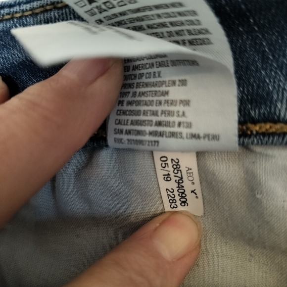 American Eagle Curvy Hi Rise Jegging Next Level Stretch Size 8L classic casual - Picture 7 of 8